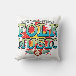 Folk Music Soul Cushion Kudde