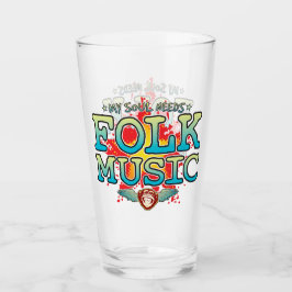 Folk Music Soul Glass Tumbler Glaskopp