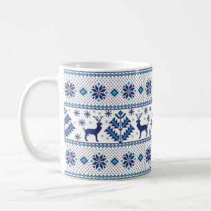 Folk ornament mönster Kaffe Mugg