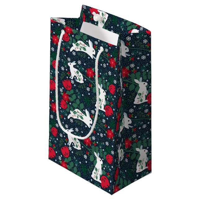 Folk Rabbit Jul Helgdag (Framsidan Vinklad)