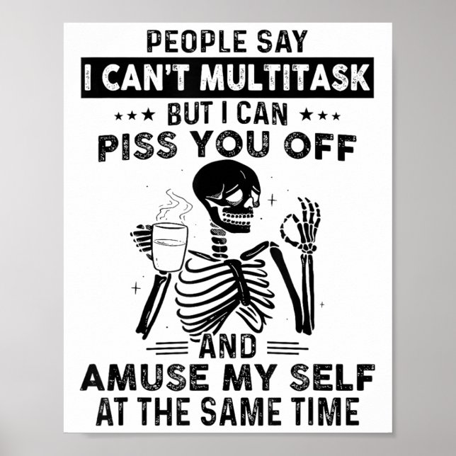 Folk säger att jag inte kan multitaska men jag kan poster (Framsidan)