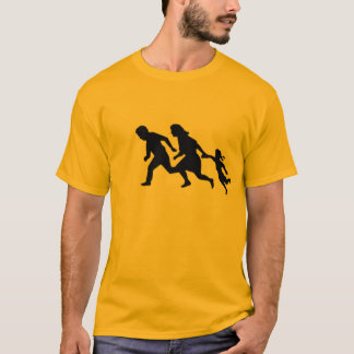 Folk som är rinnande på motorväg tee shirt