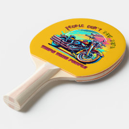 Folk tar inte Resor: Vintage Retro Stil Bike Pingisracket