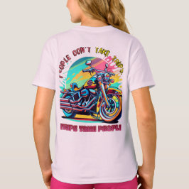 Folk tar inte Resor: Vintage Retro Stil Bike T Shirt