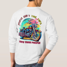 Folk tar inte Resor: Vintage Retro Stil Bike T Shirt