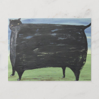 Folk Tjock Cat Vykort