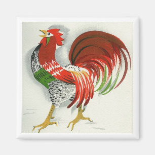 Folk tupp #4 magnet