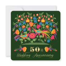 Folkart 50:e Golden Bröllop-årsdagen Party