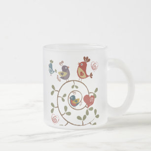 Folkart Birds Frostad Glasmugg