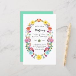 Folkart Flower Fiesta Wedding Boda