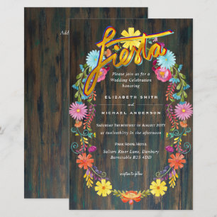 Folkart Flower Fiesta Wedding Boda