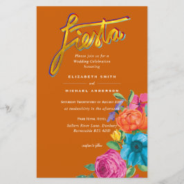 Folkart Flower Fiesta Wedding Boda