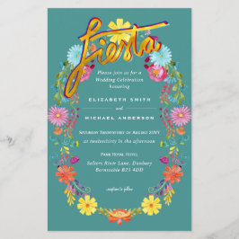 Folkart Flower Fiesta Wedding Boda