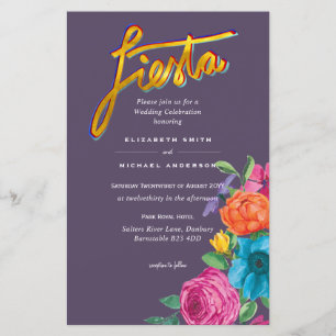 Folkart Flower Fiesta Wedding Boda