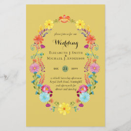 Folkart Flower Fiesta Wedding Boda