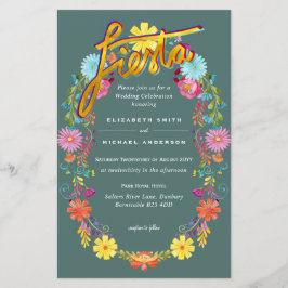Folkart Flower Fiesta Wedding Boda