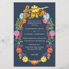 Folkart Flower Fiesta Wedding Boda