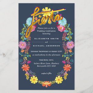 Folkart Flower Fiesta Wedding Boda