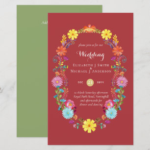 Folkart Flower Fiesta Wedding Boda