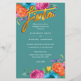 Folkart Flower Fiesta Wedding Boda