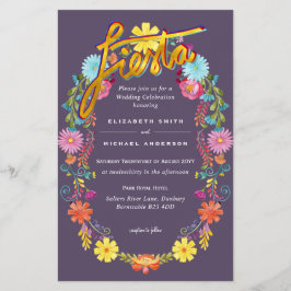 Folkart Flower Fiesta Wedding Boda