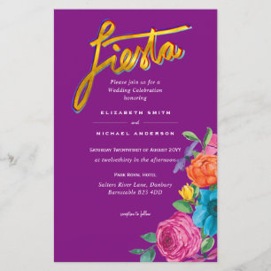 Folkart Flower Fiesta Wedding Boda
