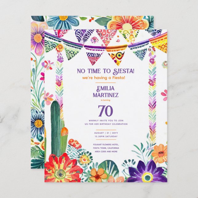 Folkart Flowers 70:e 80:e 90:e (Fram/baksida)