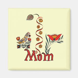 Folkart mammaT-tröja och gåvor Magnet