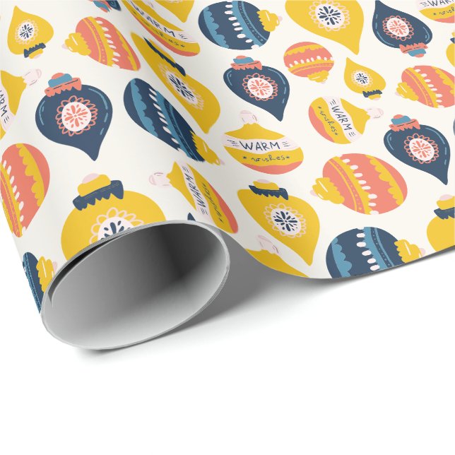 Folkart Sardine Stil julprydnader Presentpapper (Rullad Hörn)