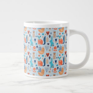 FolkArt Woodland Mönster Jumbo Mugg