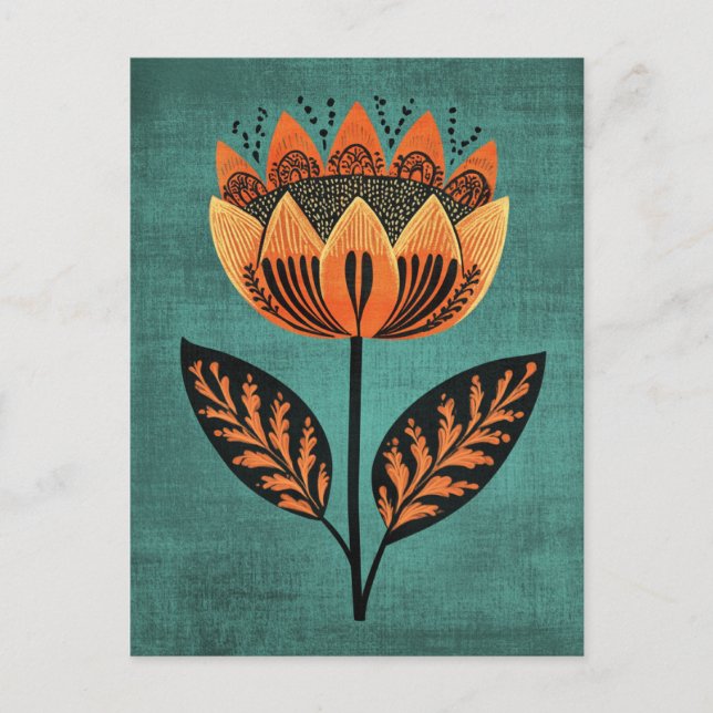 Folkbloom nr 256 vykort (Framsida)