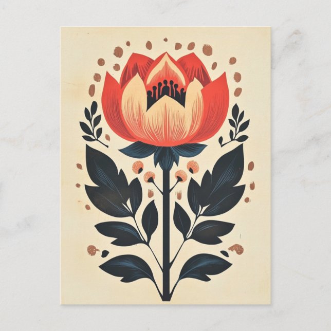 Folkbloom nr 277 vykort (Framsida)