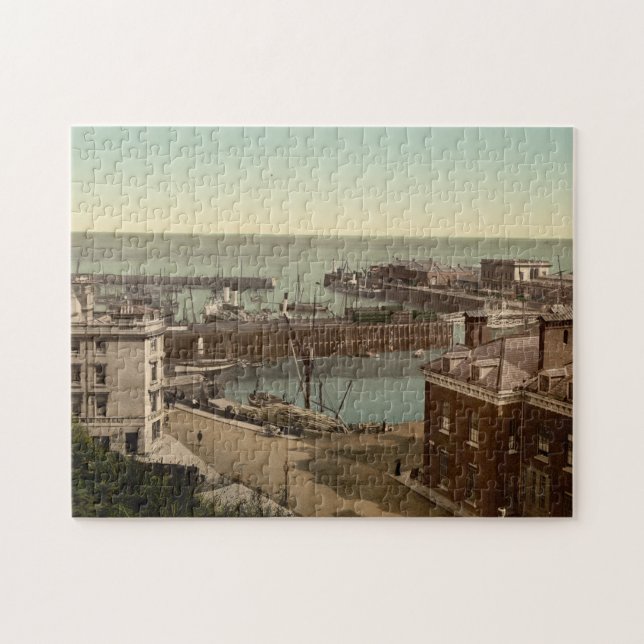 Folkestone Harbour, Kent, England Pussel (Horisontell)