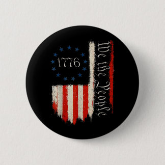folket 1776 självständighetsdag patriotamerikaner knapp