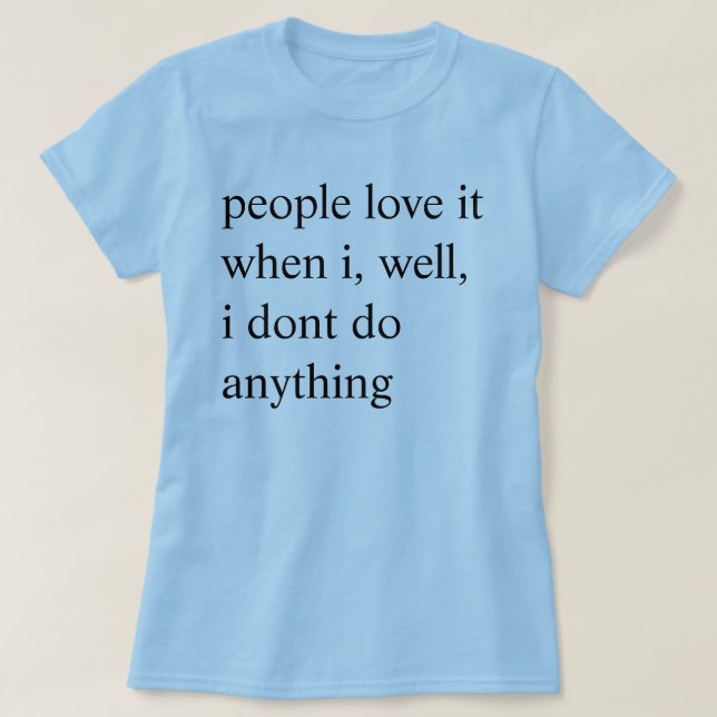 folket älskar det tee shirt (Design framsida)