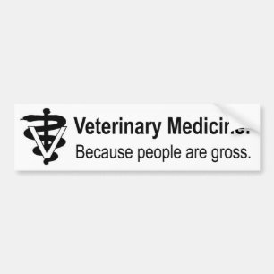 Folket är den brutto- VetMed-bildekalet Bildekal