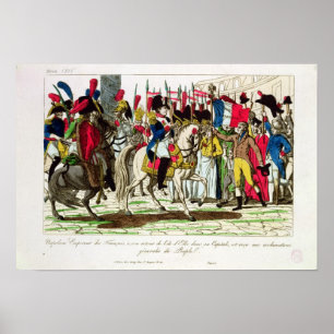 Folket av Paris som hyller Napoleon Poster
