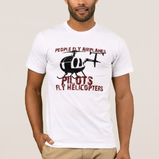 Folket flyger flygplan, lotsar klipska helikoptrar t-shirt