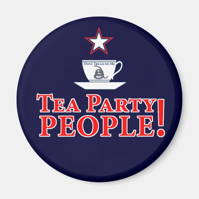 Folket i Tea Party! Magnet (Framsidan)
