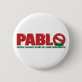 Folket mot vredesutbrottgräsmattaprydnadar klämmer knapp