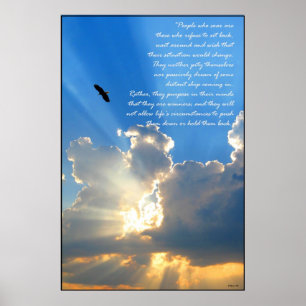 Folket, som soar, är de som… poster