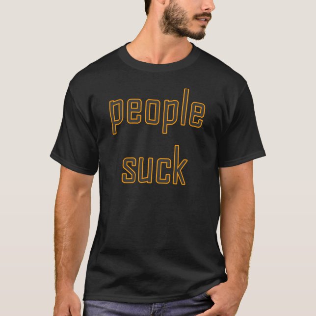 Folket suger t-shirt (Framsida)