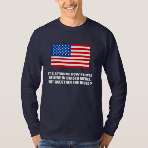 Folket tror i tendentiöst massmedia men t-shirt