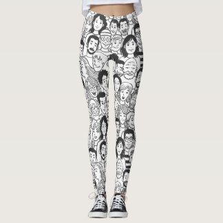Folkets ansikte leggings
