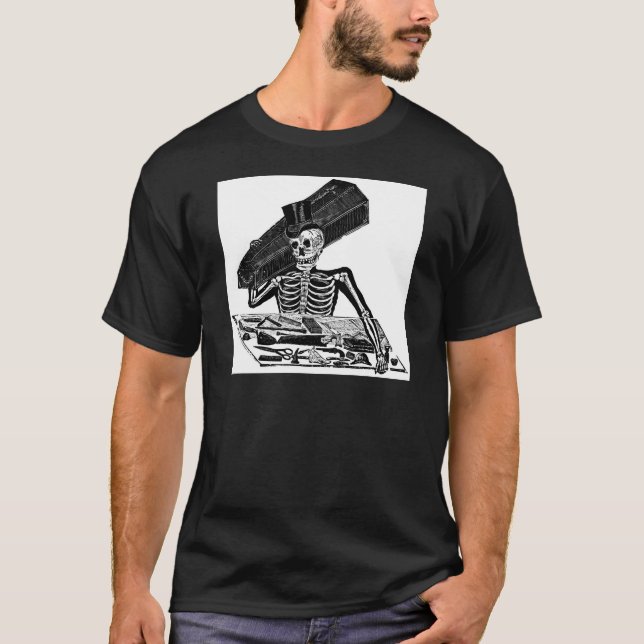 "Folkets Calavera" circa 1800's Mexico Tee Shirt (Framsida)