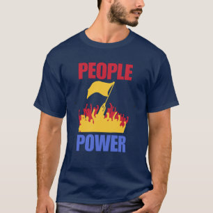 Folkets Kraft Avsätt Marcos Korruption Protest T-S T Shirt
