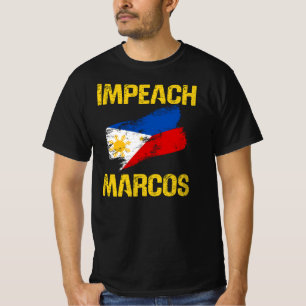 Folkets Kraft Avsätt Marcos Korruption Protest T-s T Shirt
