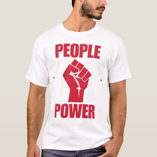 Folkets Kraft Avskaffa Marcos T-shirt Korruption P (Framsida)