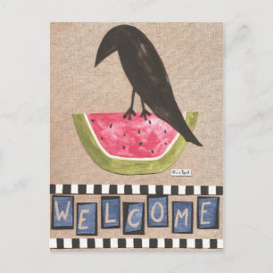Folkets Kråka på Watermelon Vykort