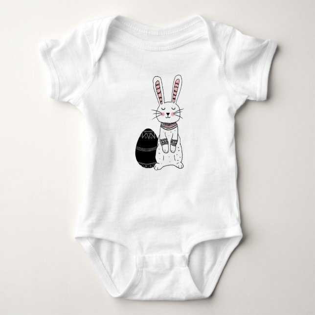 Folkets Påskhare Rabbit Baby Bodydräkt Tröja (Framsida)